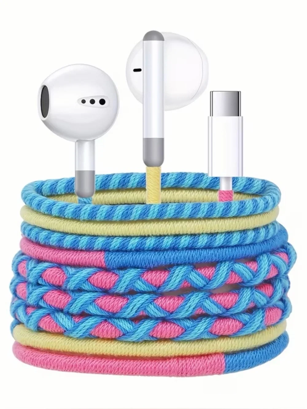 Thread Wrapped Wired In-Ear USB C Headphones